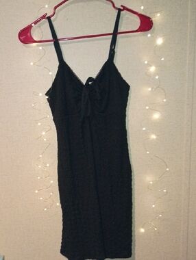 No Boundaries Black Spaghetti Strap Dress